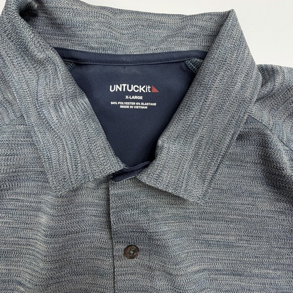 UNTUCKit Hannifer Polo Shirt Men's XL Regular Fit Short Sleeve - Picture 2 of 8